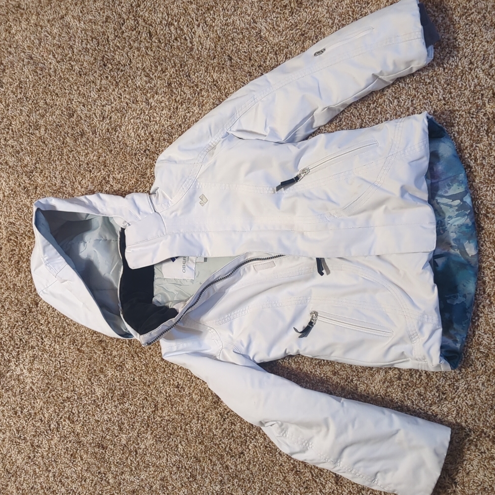 Obermeyer Small Girls Ski Jacket, White